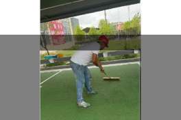 彩色陶瓷顆粒防滑路面